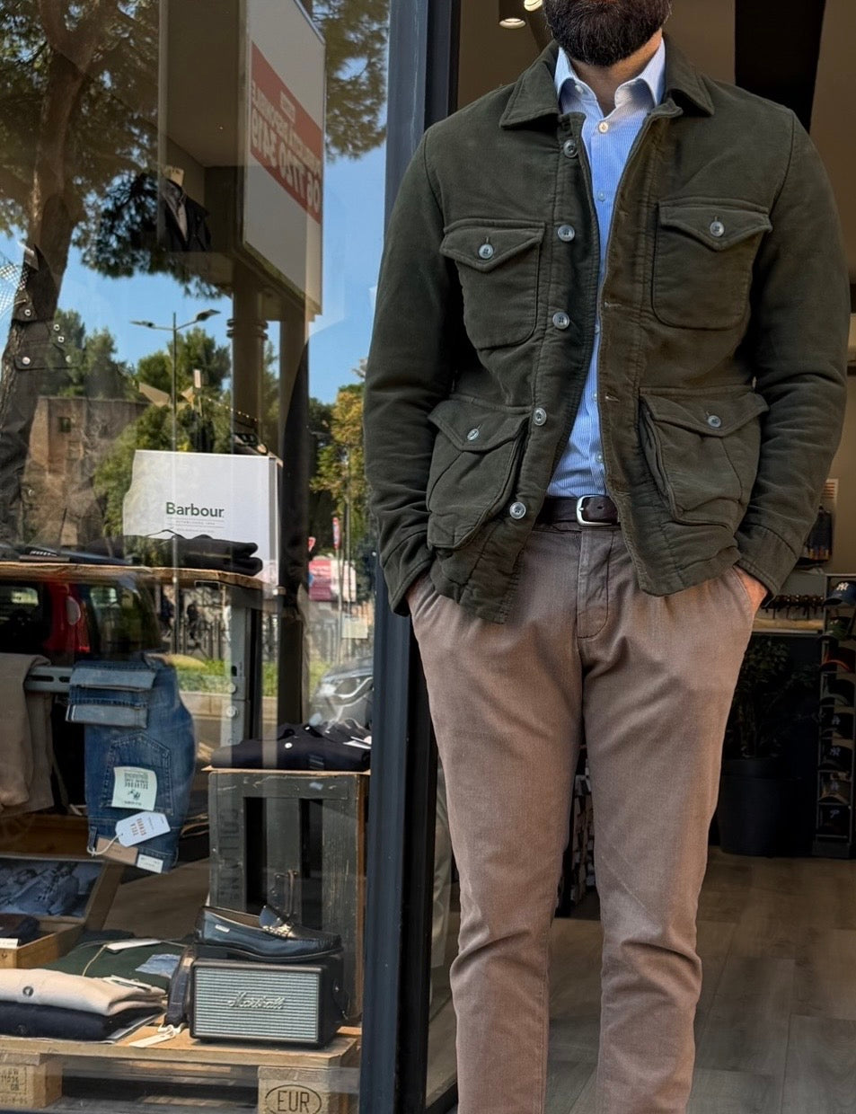 Utility Jacket In Fustagno