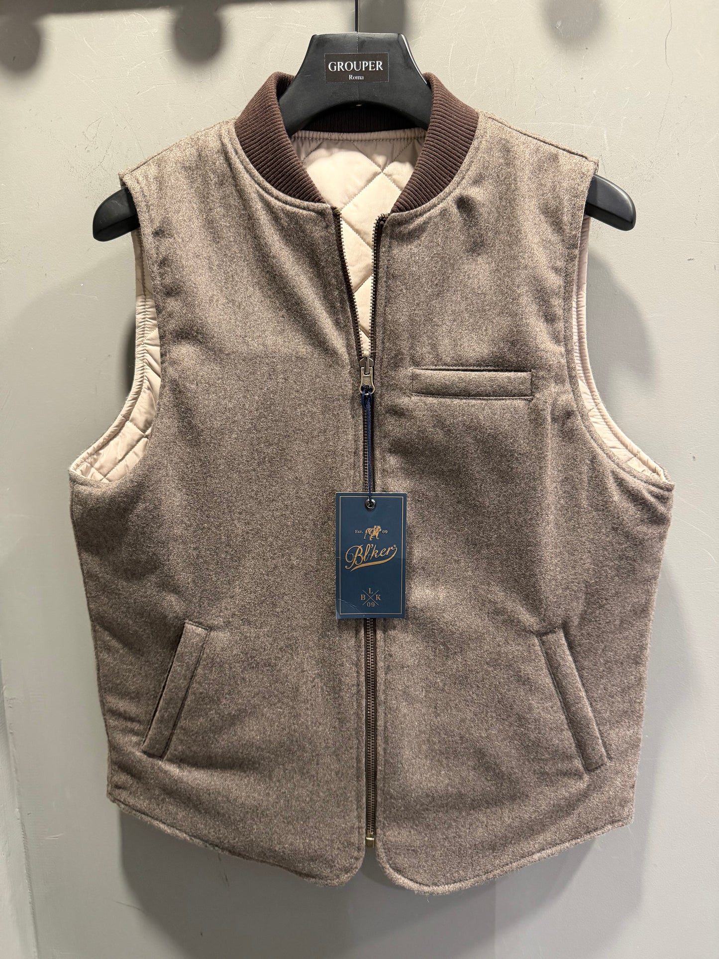 Gilet Reversibile In Lana