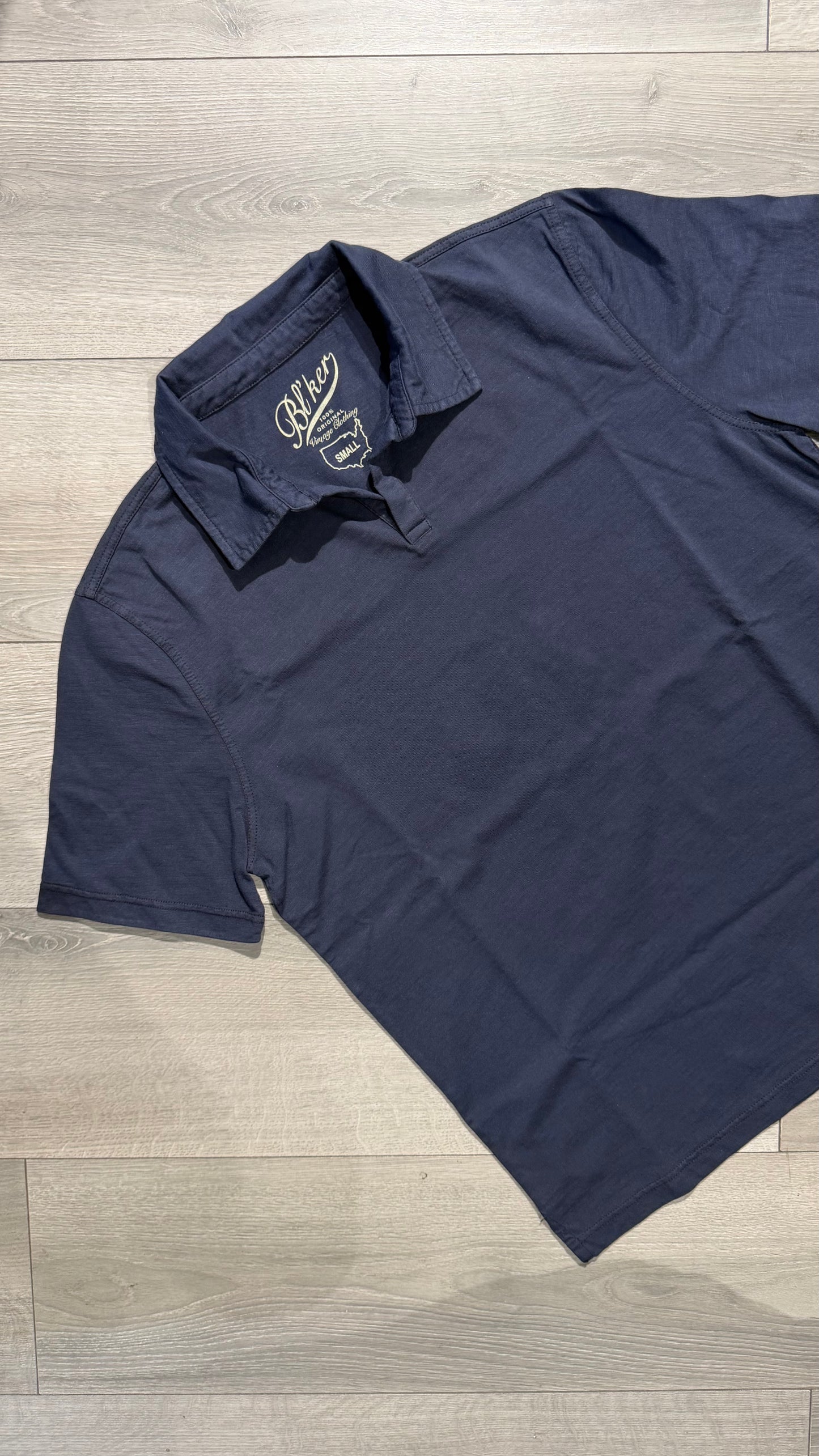 Polo Senza Bottoni In Cotone Fiammato