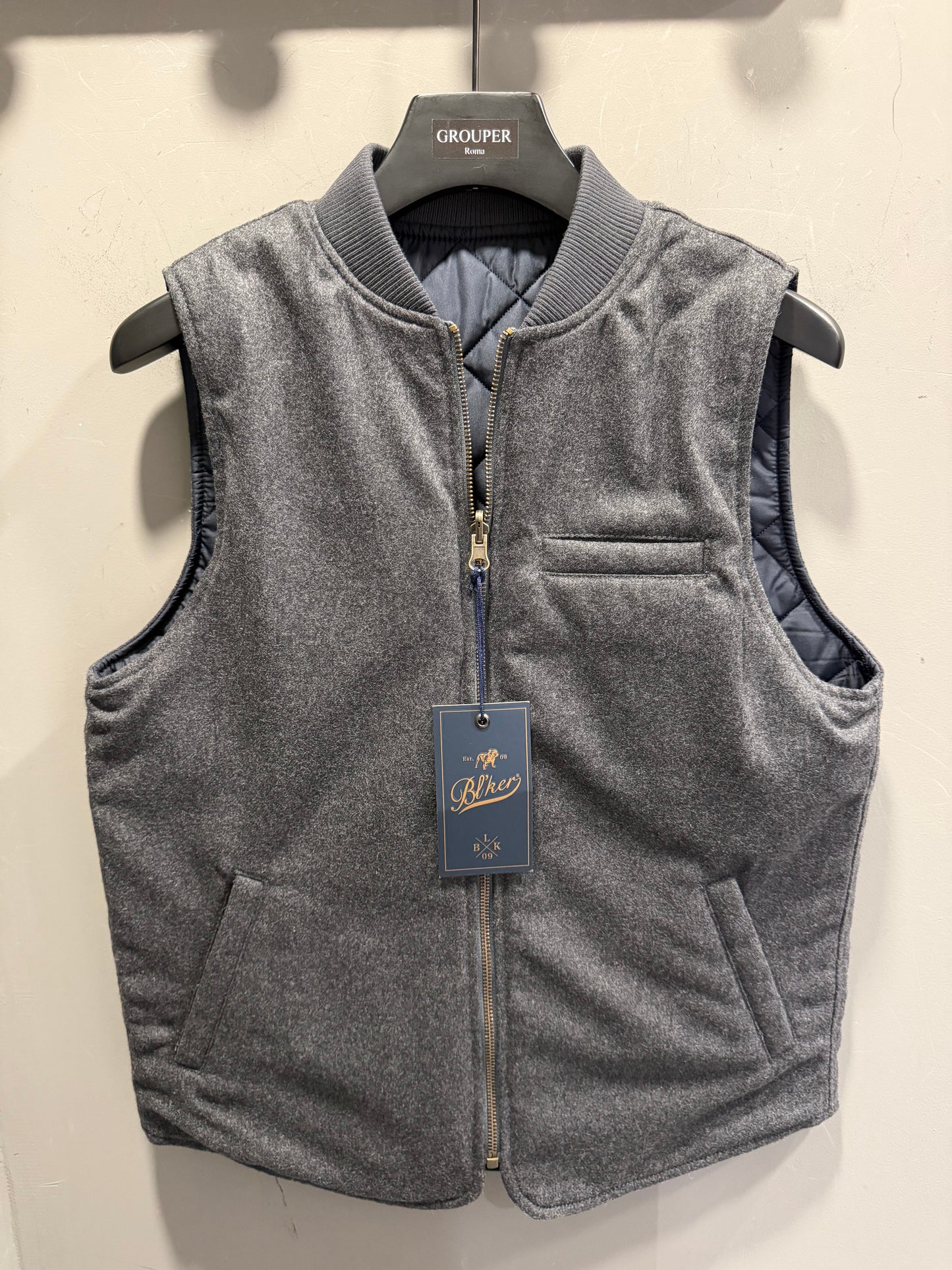 Gilet Reversibile In Lana