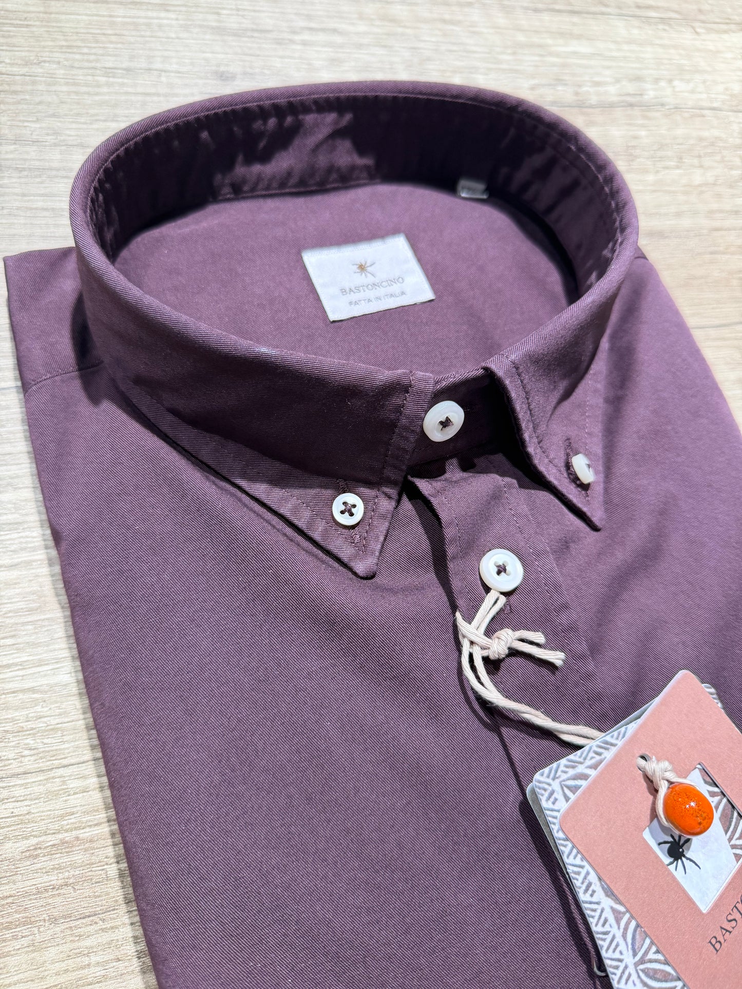 Camicia In Gabardina Button Down