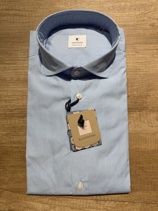 Camicia a Righe Celeste