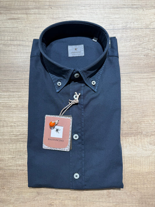 Camicia In Gabardina Button Down