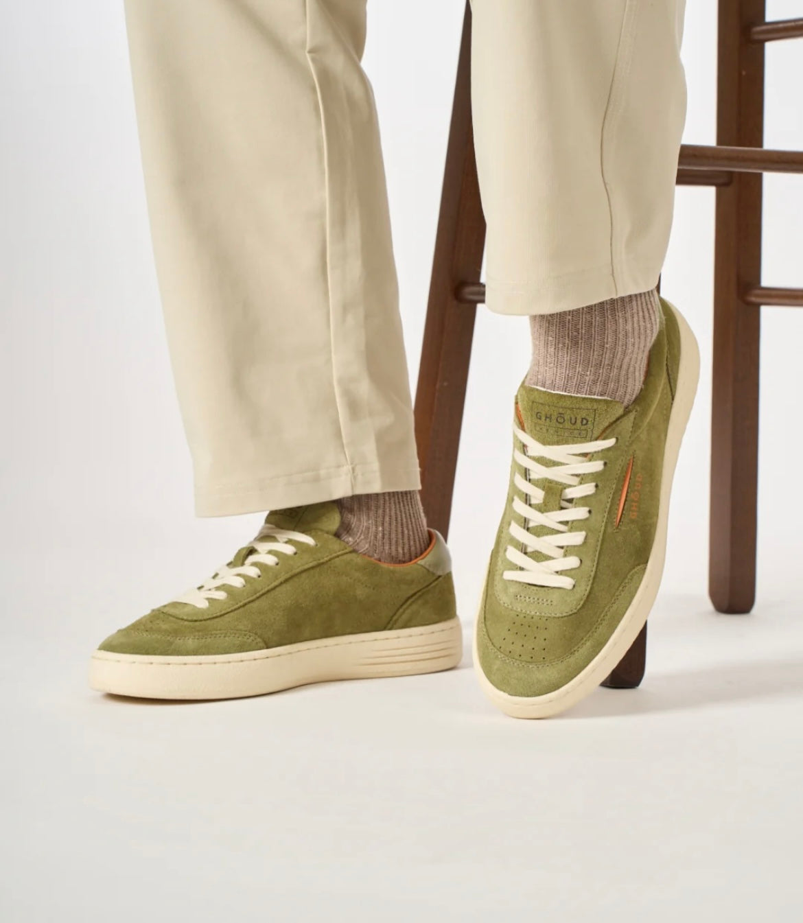 Lido Low Suede Pelle Militare