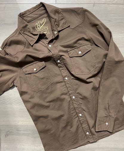 Camicia Texana In Cotone Fiammato