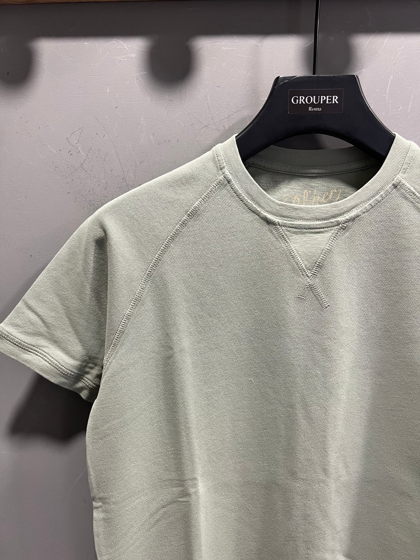 T-Shirt Taglio Felpa In Piquet