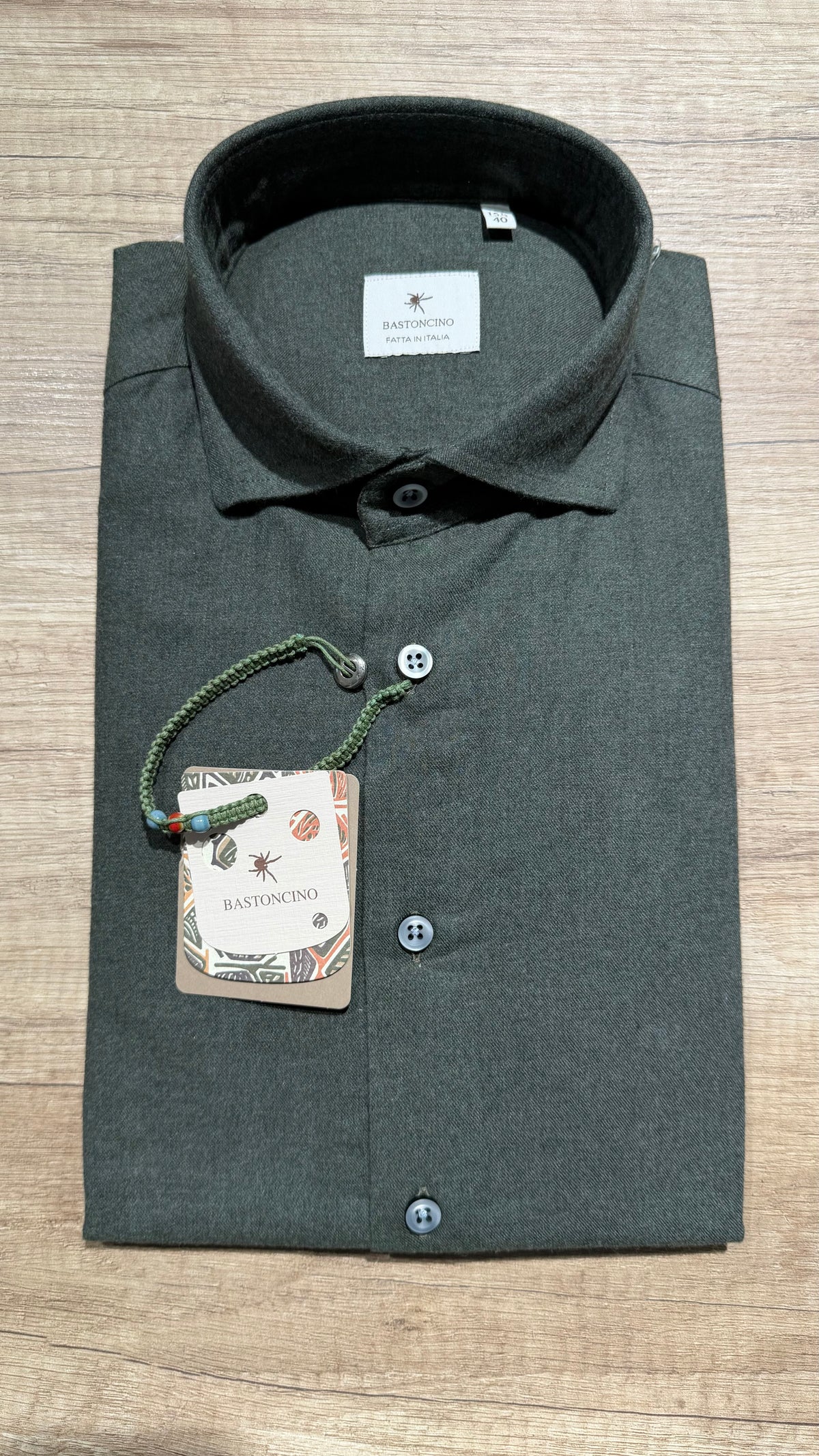 Camicia In Flanella Verde
