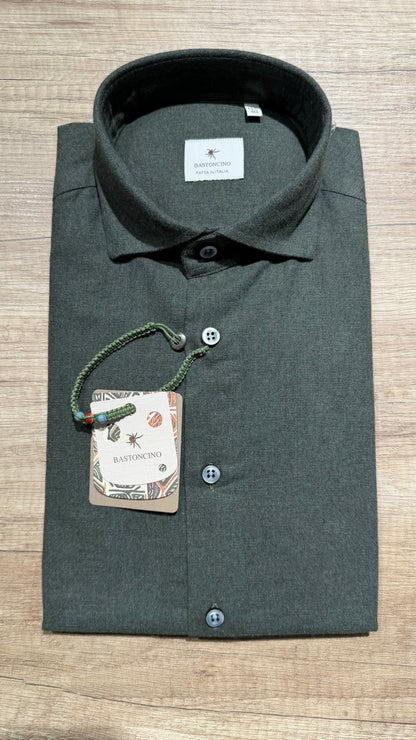 Camicia In Flanella Verde