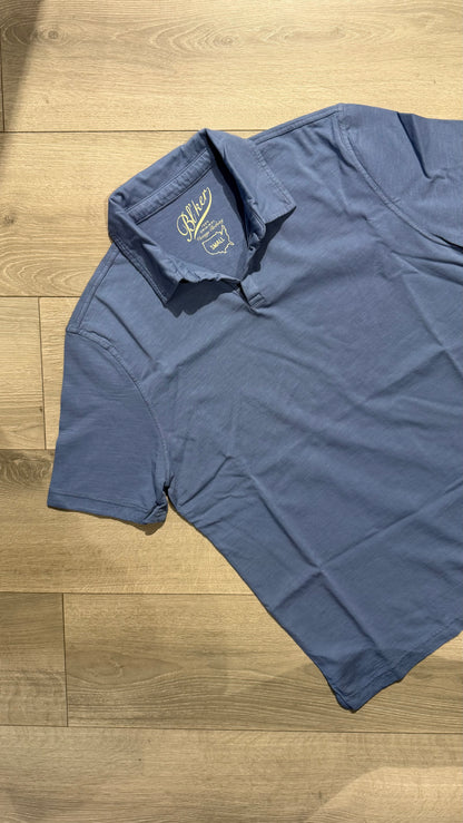 Polo Senza Bottoni In Cotone Fiammato