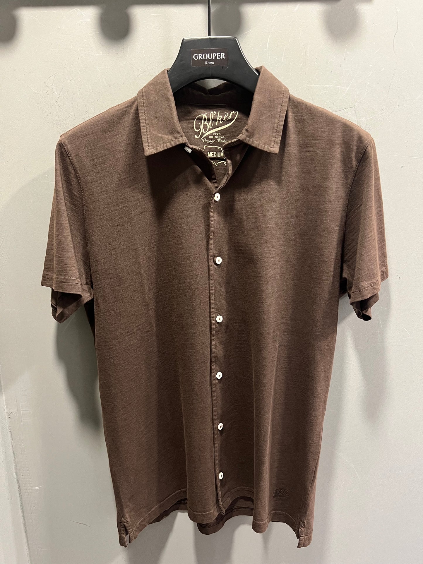Camicia Manica Corta In Cotone Fiammato