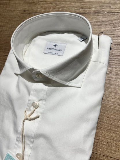 Camicia In Popeline Bianca