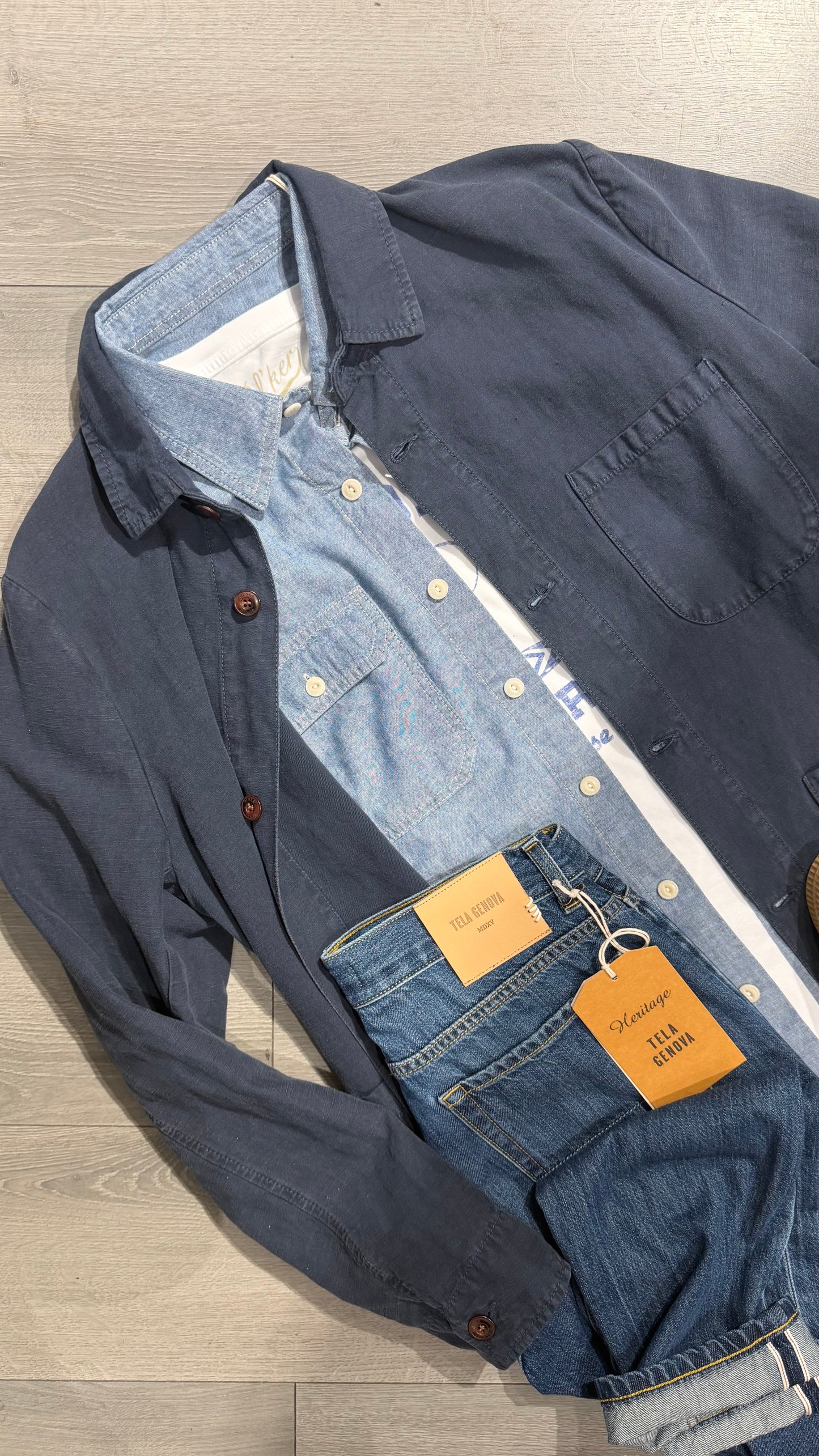 Workshirt Elk Cotone/Lino