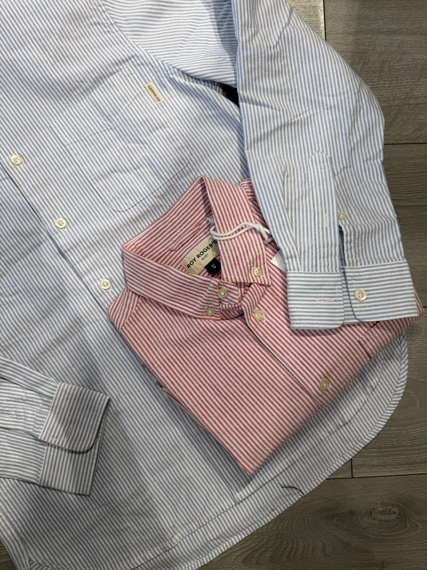 Camicia a Righe Oxford Button Down