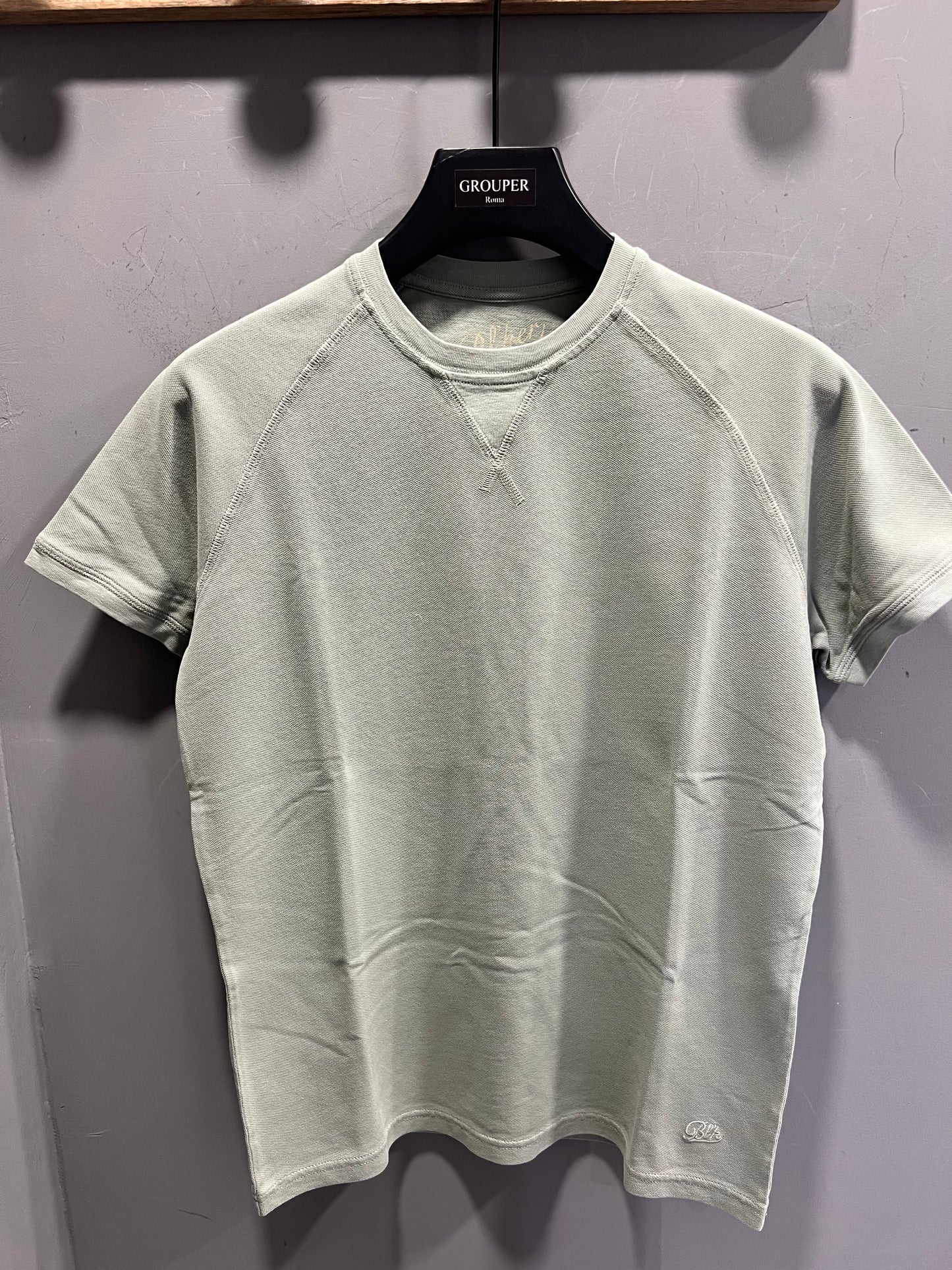 T-Shirt Taglio Felpa In Piquet
