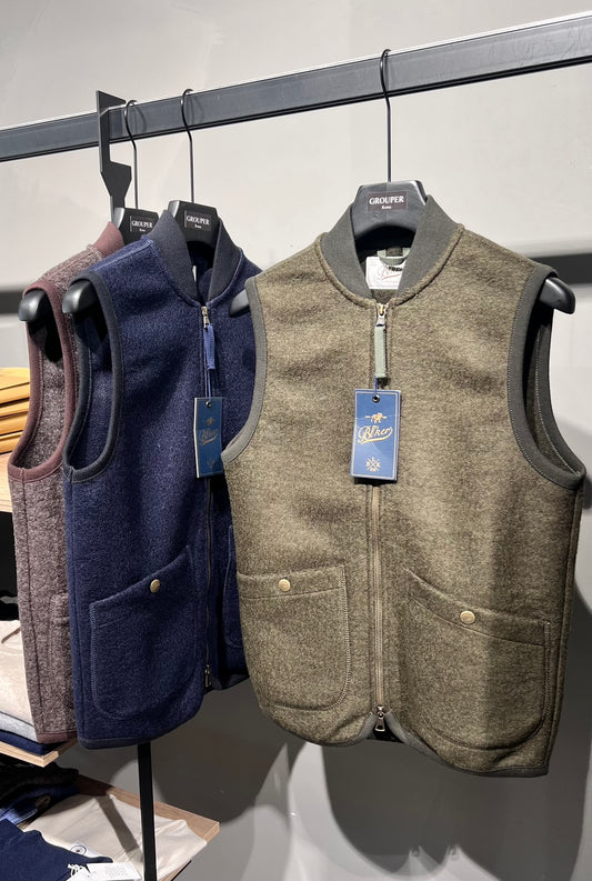 Gilet In Lana Cotta