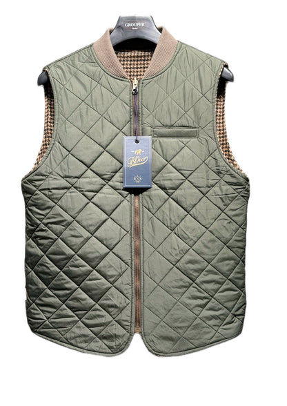 Gilet Reversibile Pied De Poule