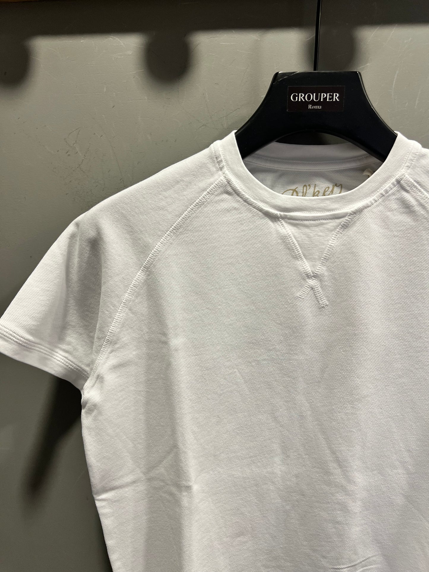 T-Shirt Taglio Felpa In Piquet