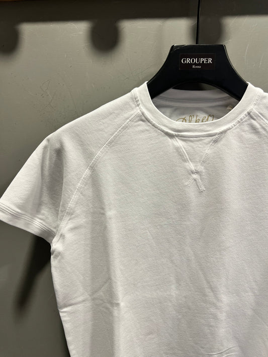 T-Shirt Taglio Felpa In Piquet