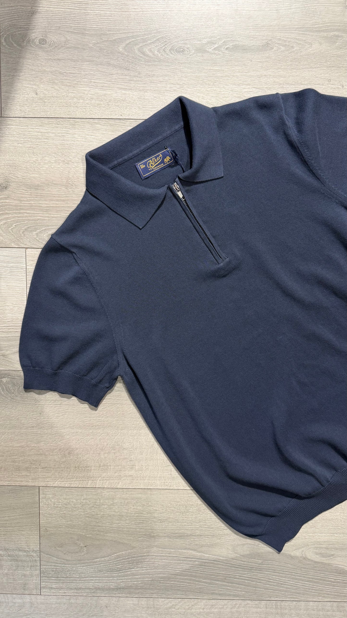 Polo In Filo Mezza Zip
