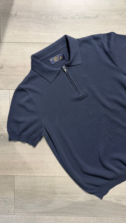 Polo In Filo Mezza Zip