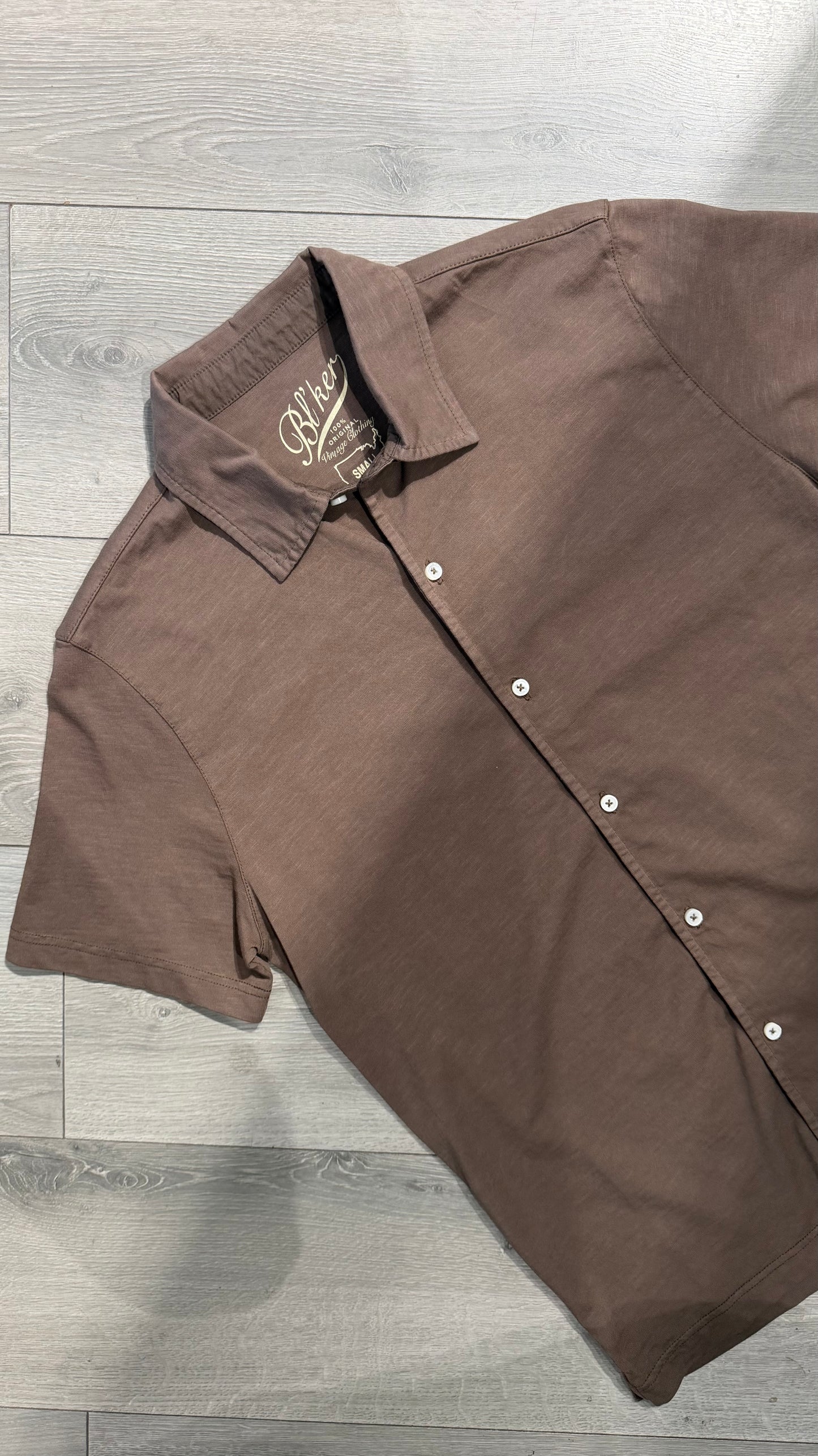 Camicia Manica Corta In Cotone Fiammato
