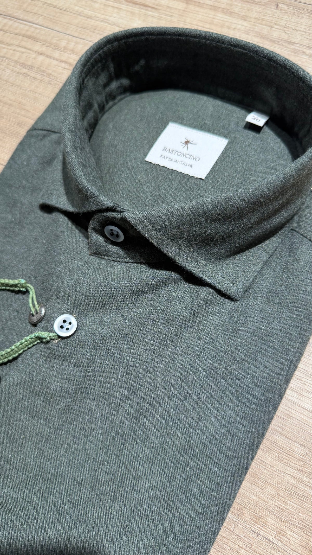 Camicia In Flanella Verde