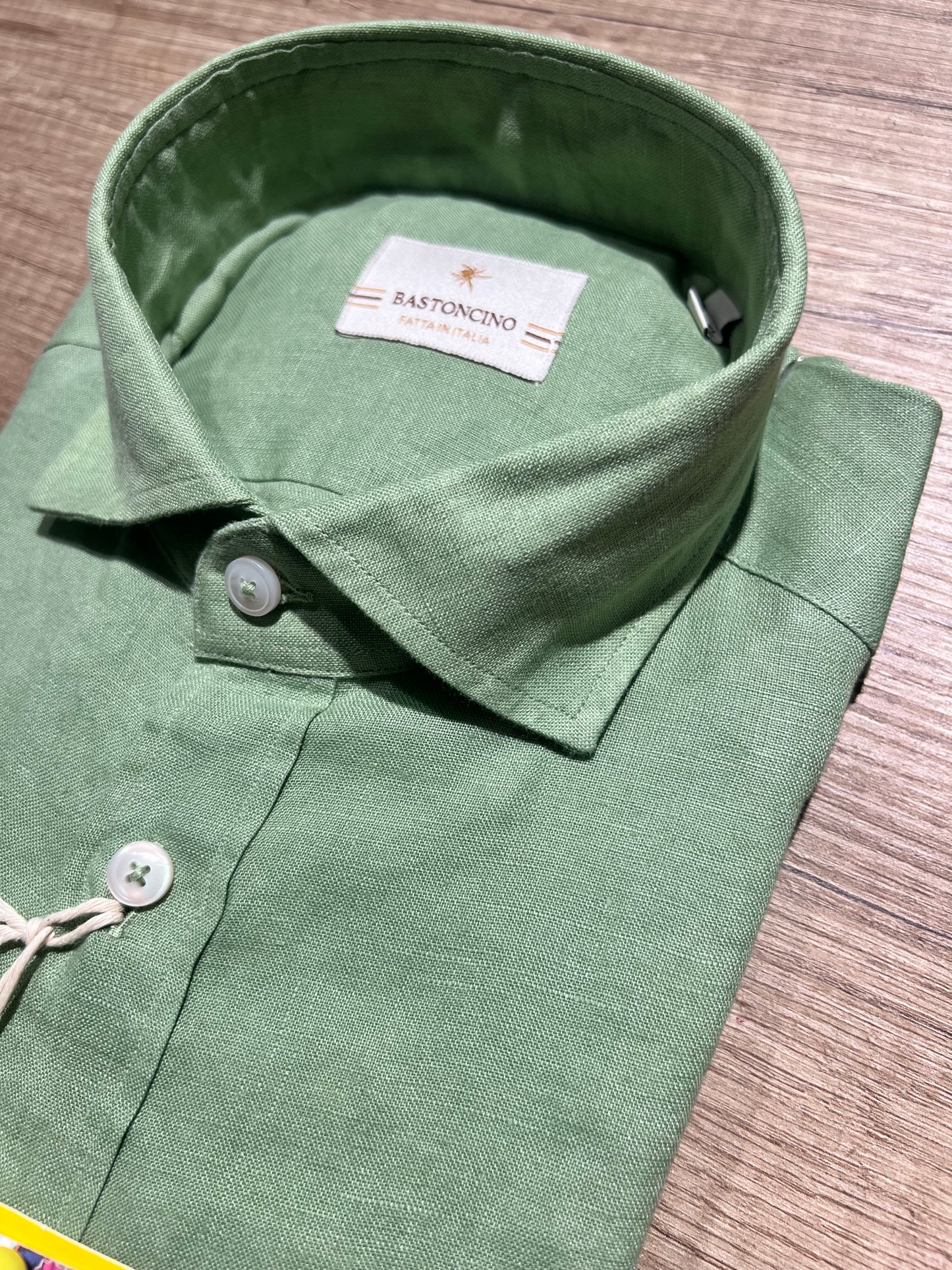 Camicia In Lino Verde