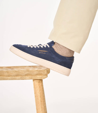 Lido Low Suede Pelle Blu