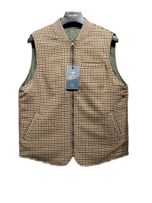 Gilet Reversibile Pied De Poule
