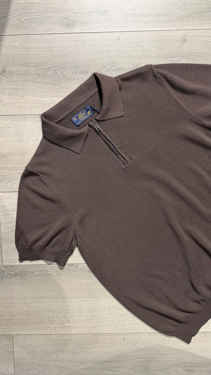 Polo In Filo Mezza Zip