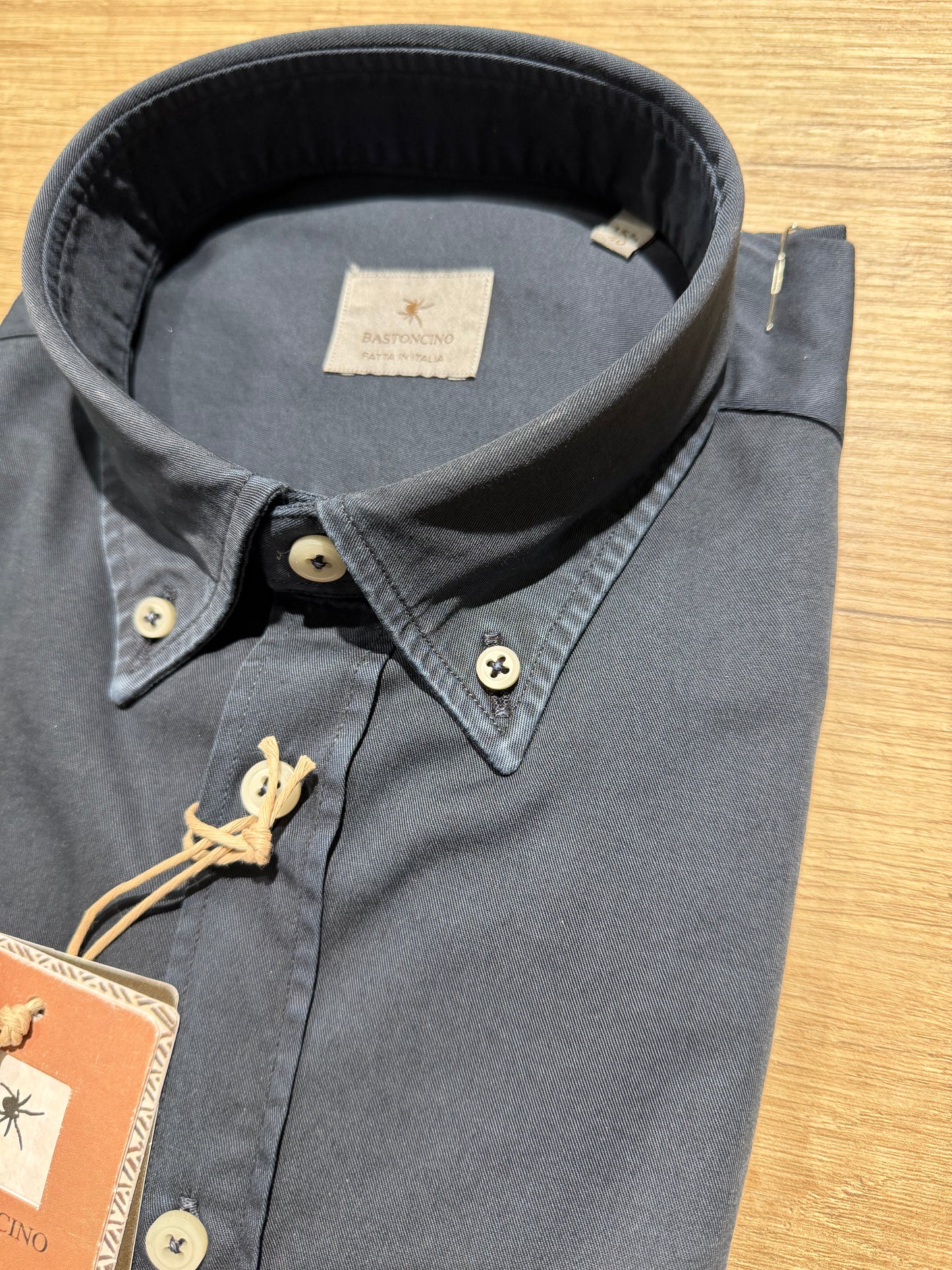 Camicia In Gabardina Button Down