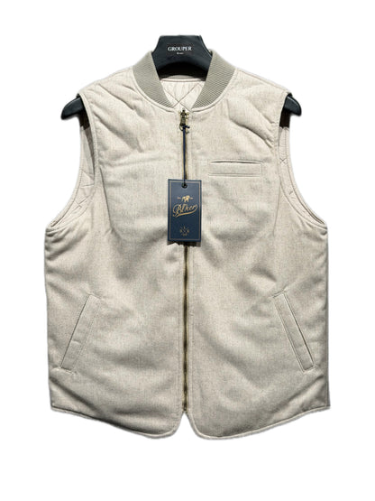 Gilet Reversibile In Lana