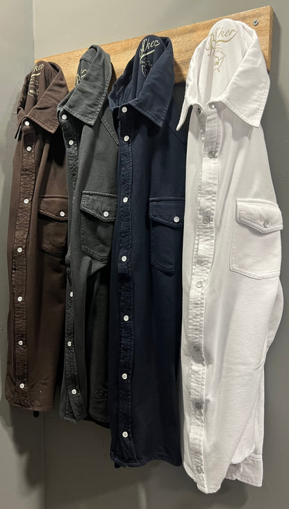 Camicia Texana In Piquet