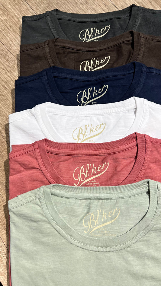 T-Shirt In Cotone Fiammato