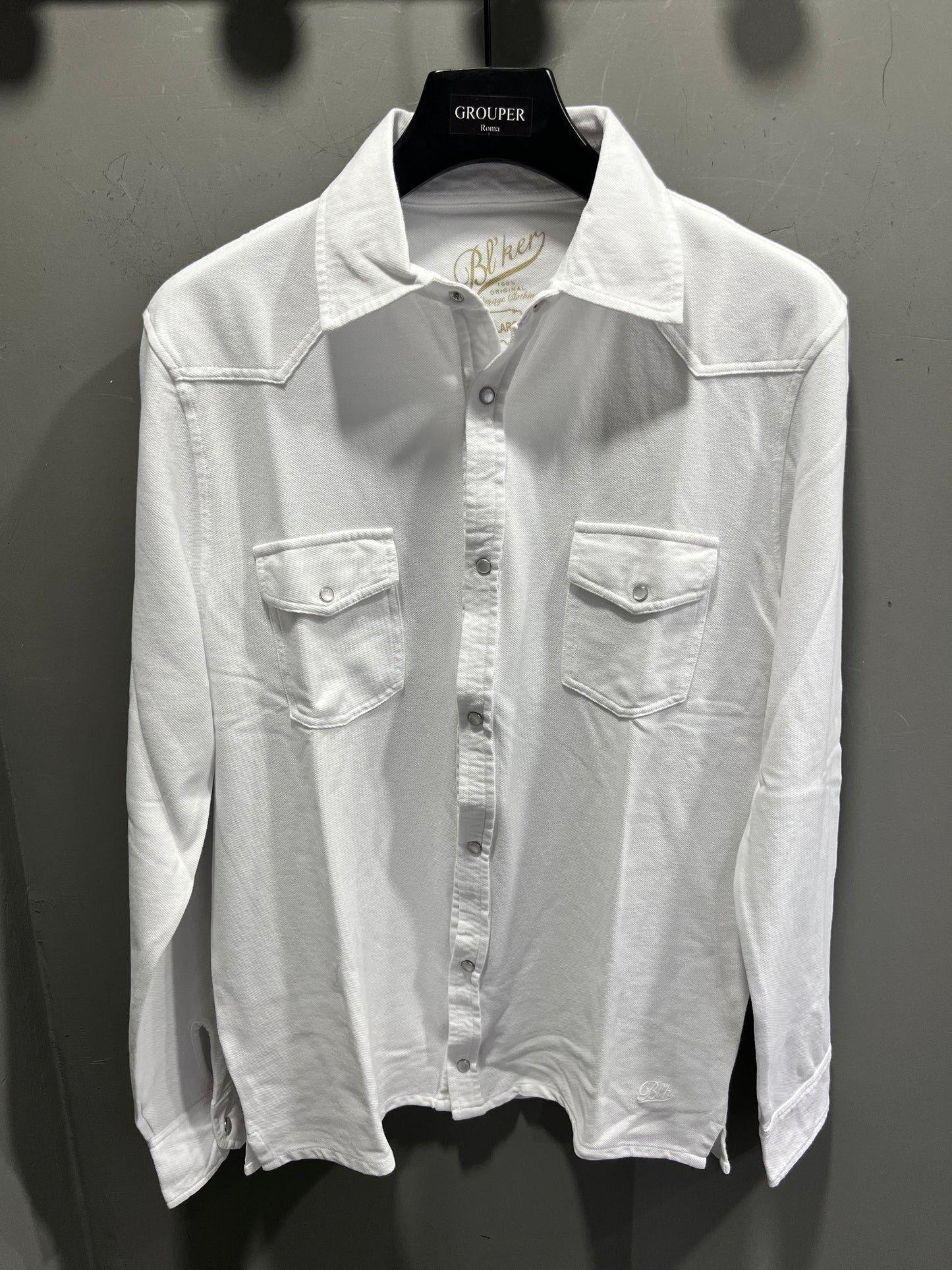 Camicia Texana In Piquet