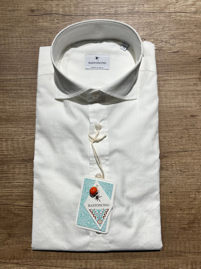 Camicia In Popeline Bianca