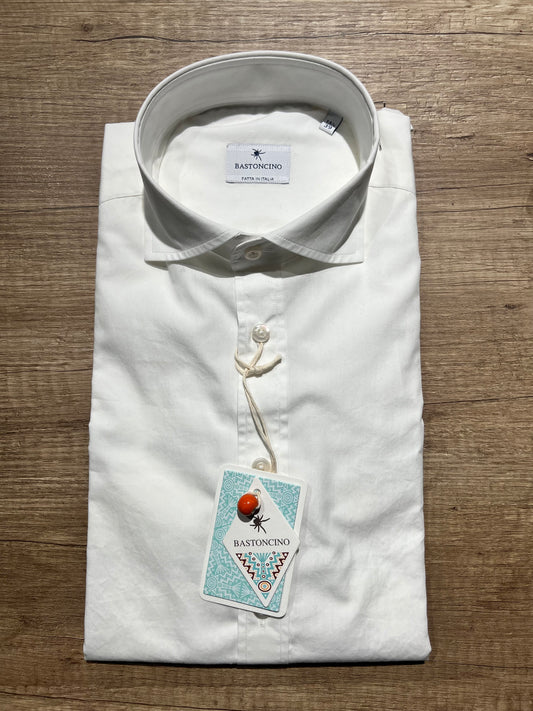 Camicia In Popeline Bianca