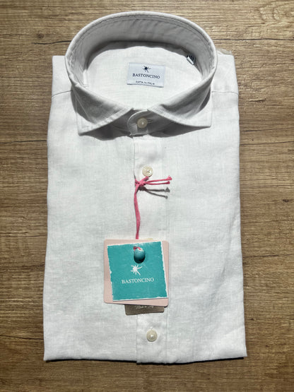 Camicia In Lino Bianca