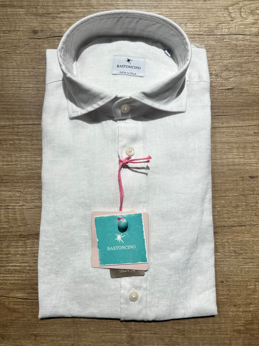 Camicia In Lino Bianca