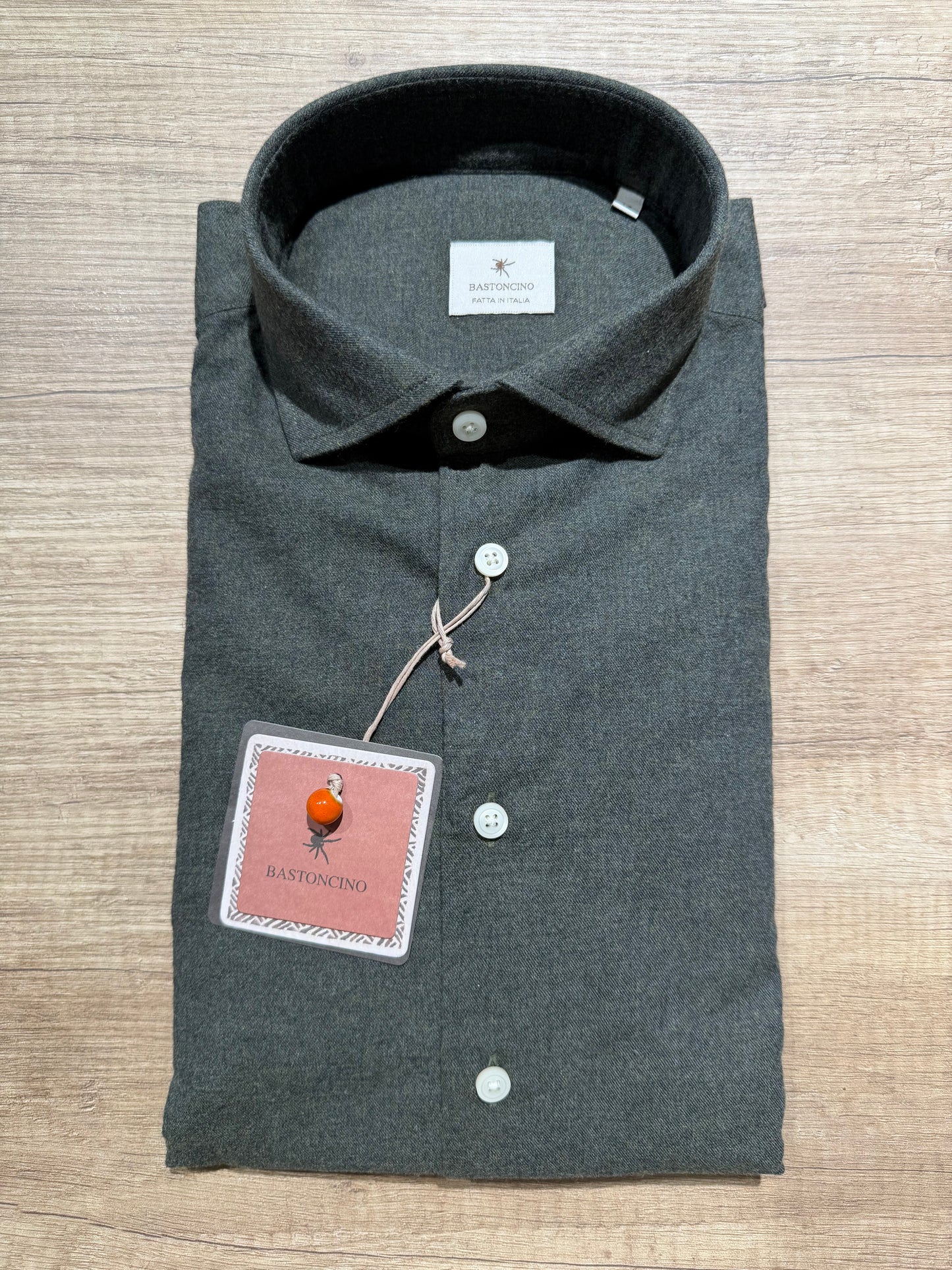 Camicia In Flanella Verde