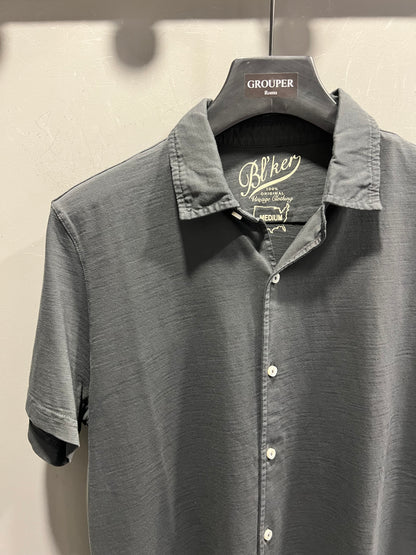 Camicia Manica Corta In Cotone Fiammato