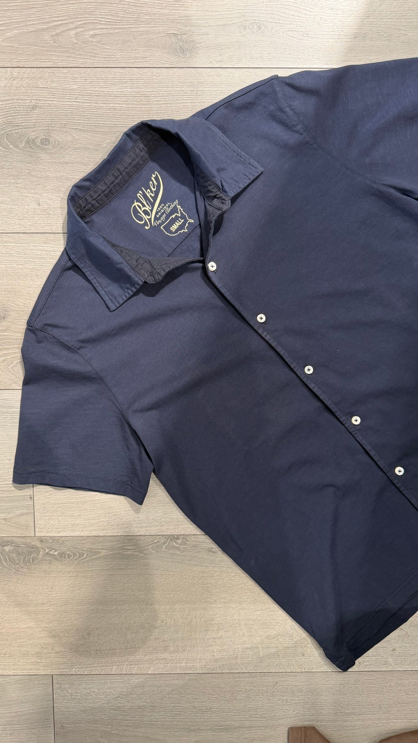 Camicia Manica Corta In Cotone Fiammato