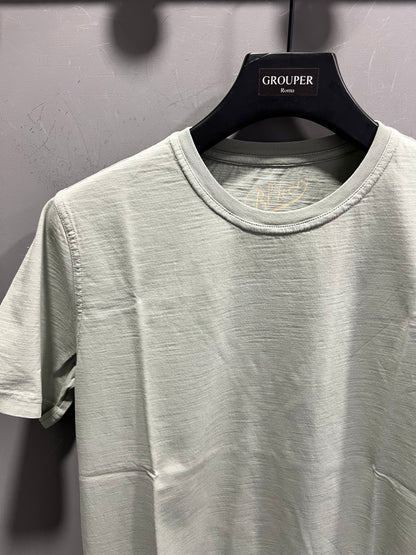 T-Shirt In Cotone Fiammato