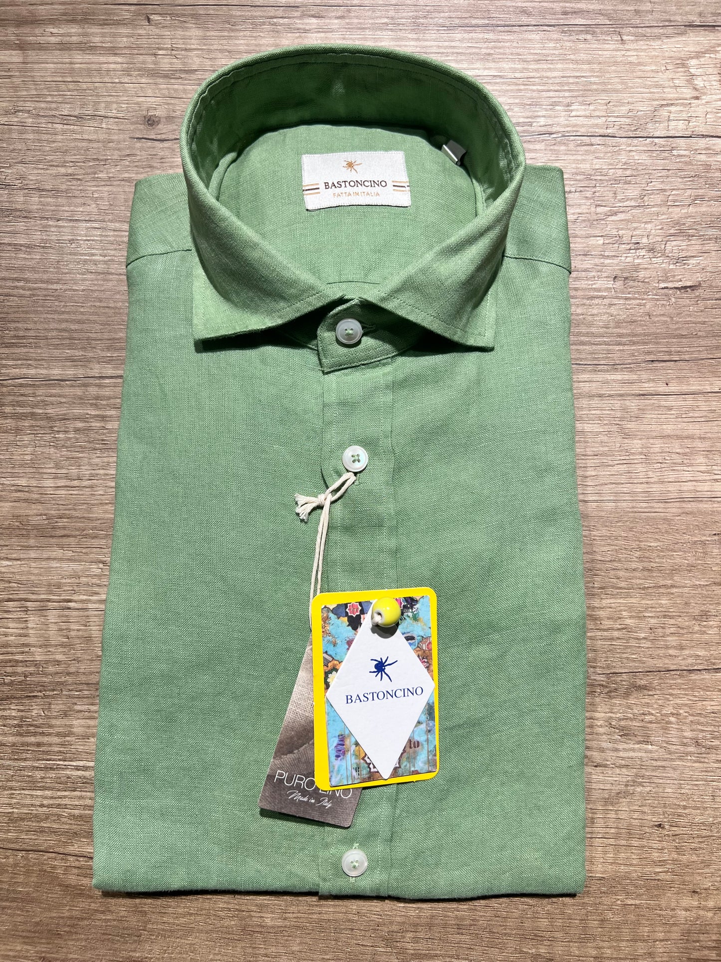 Camicia In Lino Verde