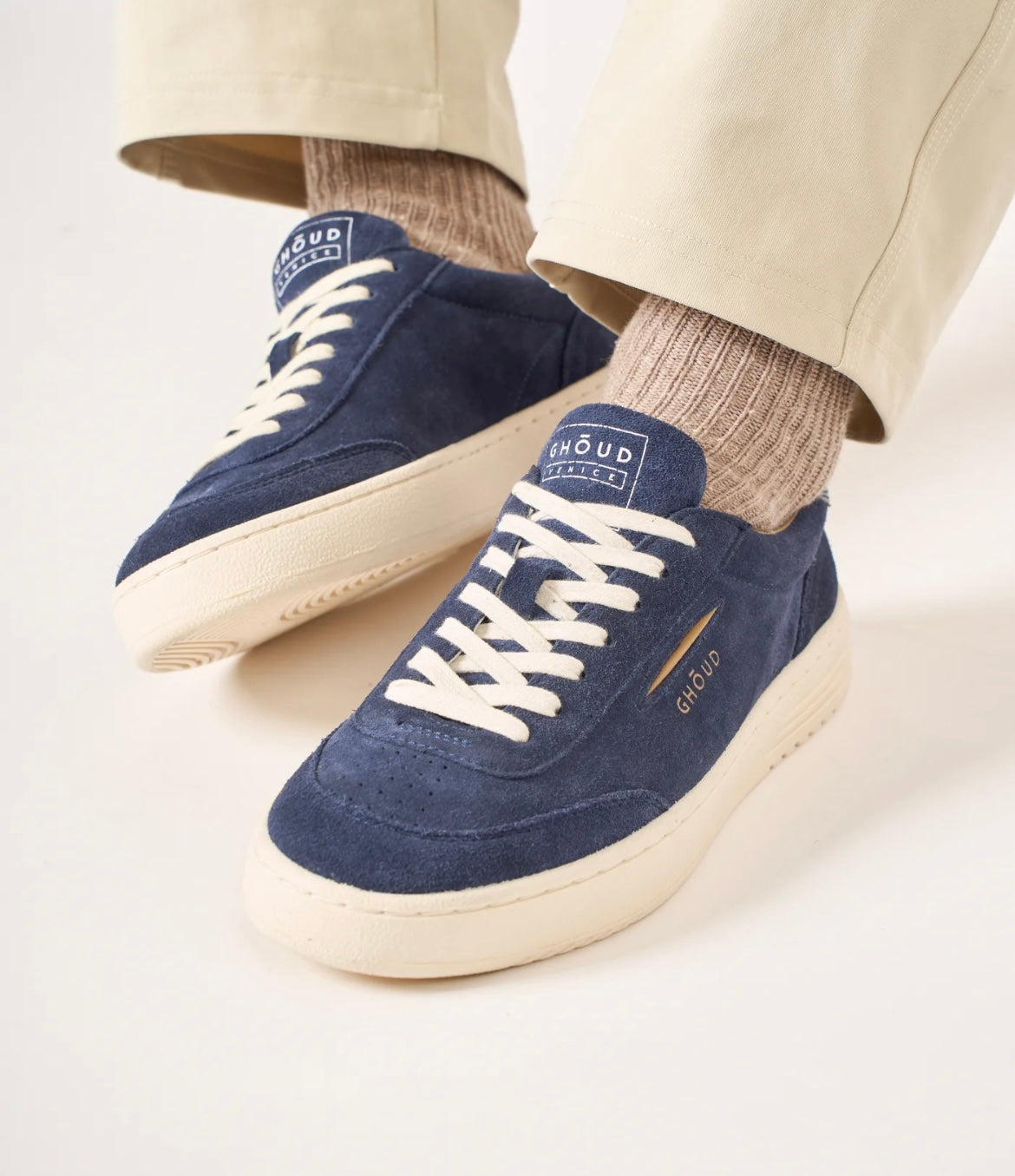 Lido Low Suede Pelle Blu