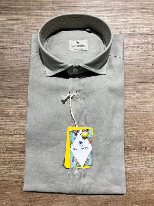 Camicia In Lino Beige