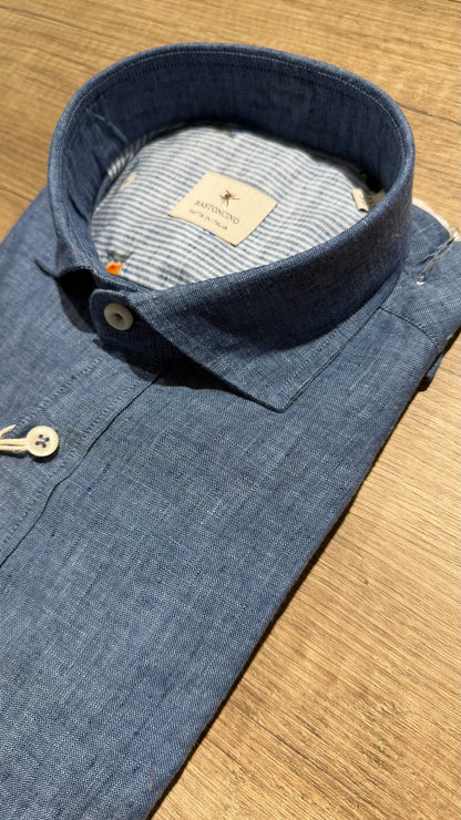 Camicia In Lino Chambray